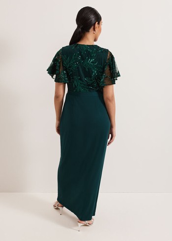 Phase Eight Petite Minty Dress Dark Green USA | 5831629-XC